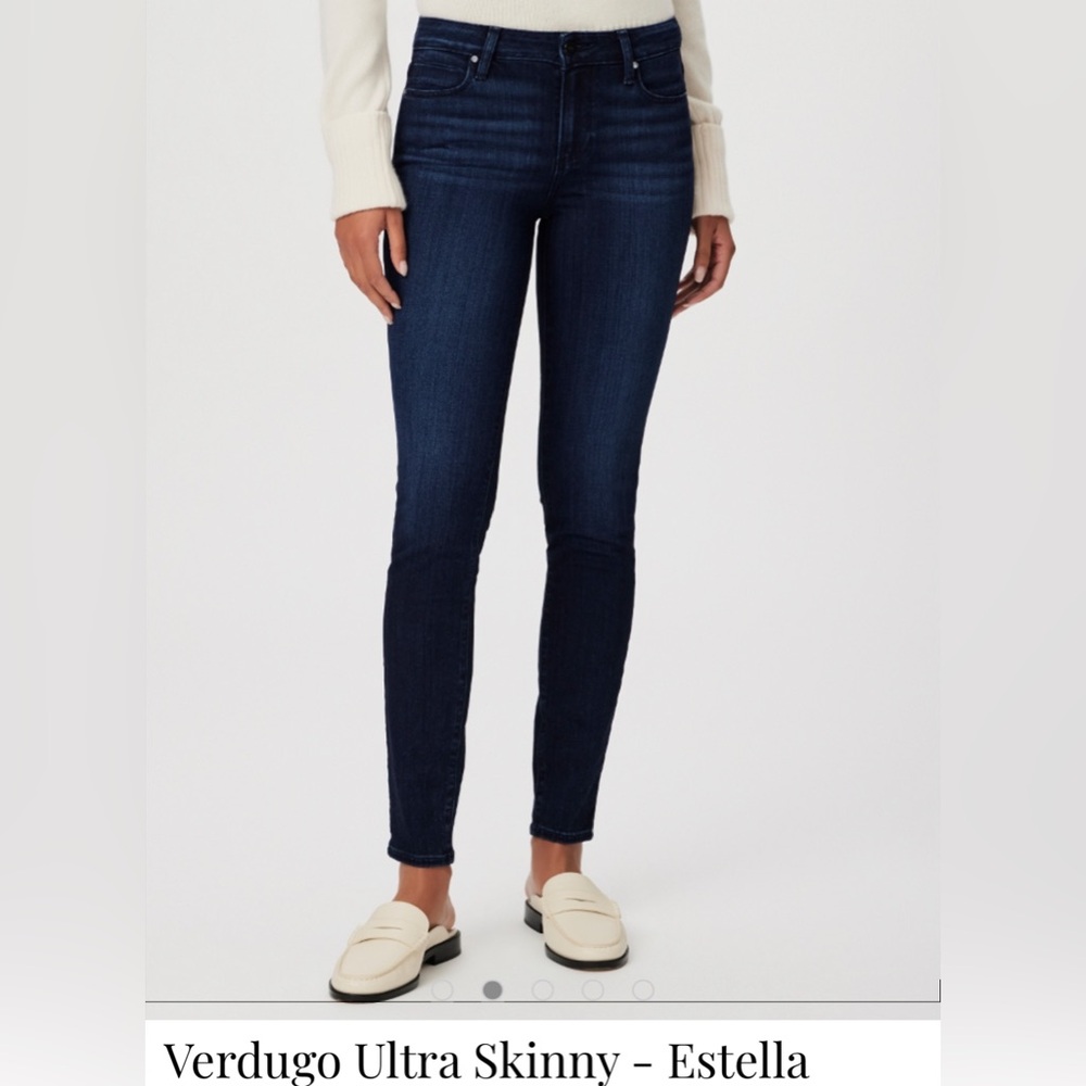PAIGE Verdugo Ultra Skinny Dark Jeans Size 27